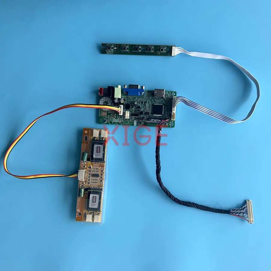 

For M190Z1 M210W1 CLAA201WA04 CLAA220WA01 Monitor Controller Drive Board DIY Kit 4-CCFL LVDS 30-Pin HDMI+VGA 1680x1050 1680*1050