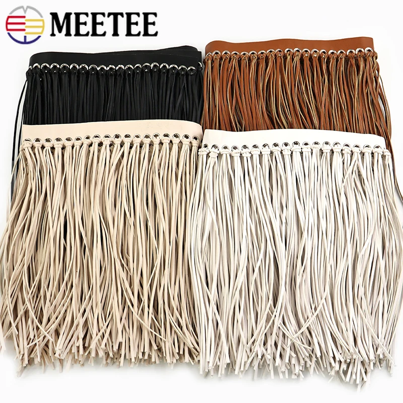 

1Meter 30cm Faux Leather Fringe Tassels Lace Trim Decorative Trimmings Stitching Curtain Clothes Fringes DIY Sewing Accessories