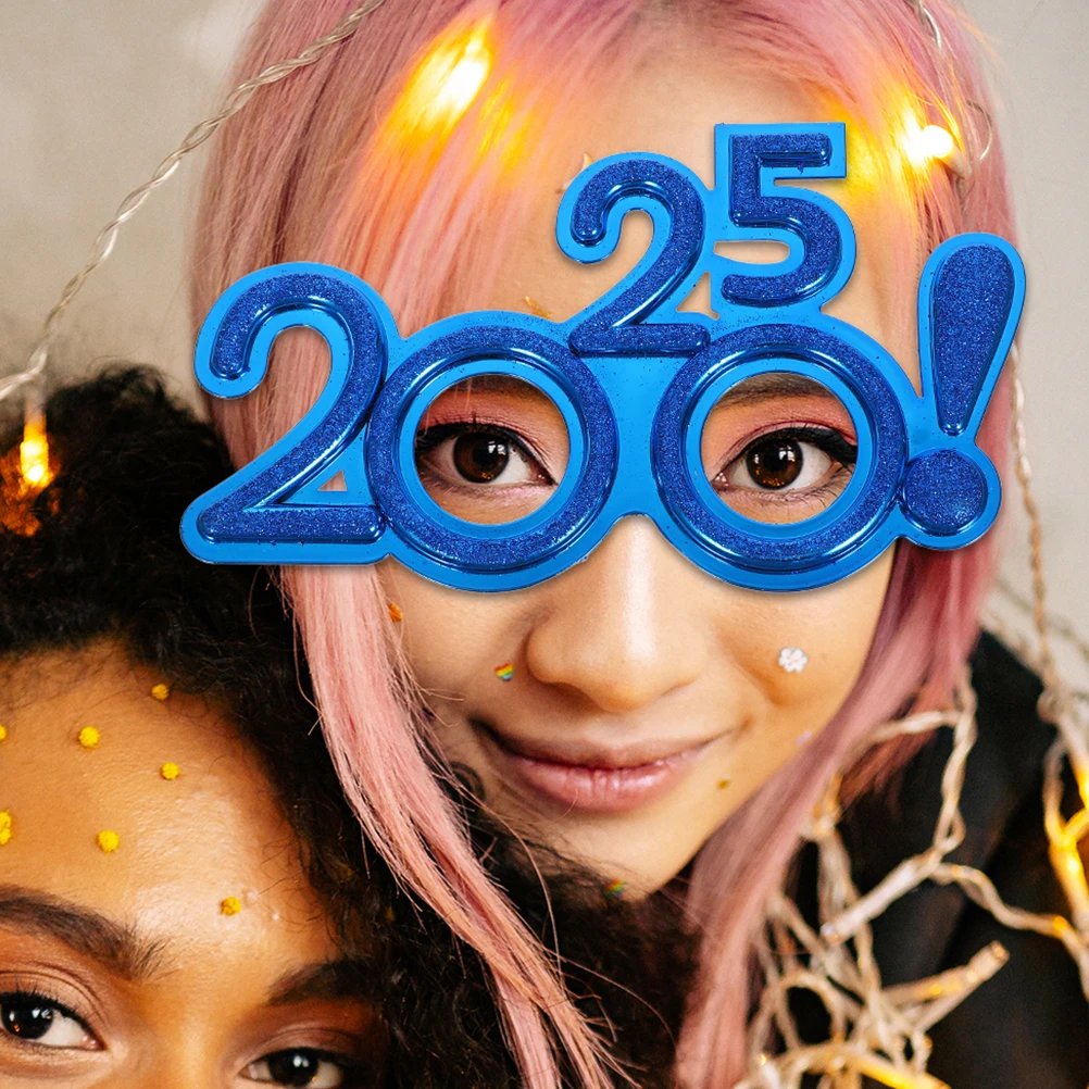 

4Pcs 2025 New Years Party Glasses Lightweight Unique Eye Decoration Photo Prop New Years Glasses 2025 Modeling Eye Wear