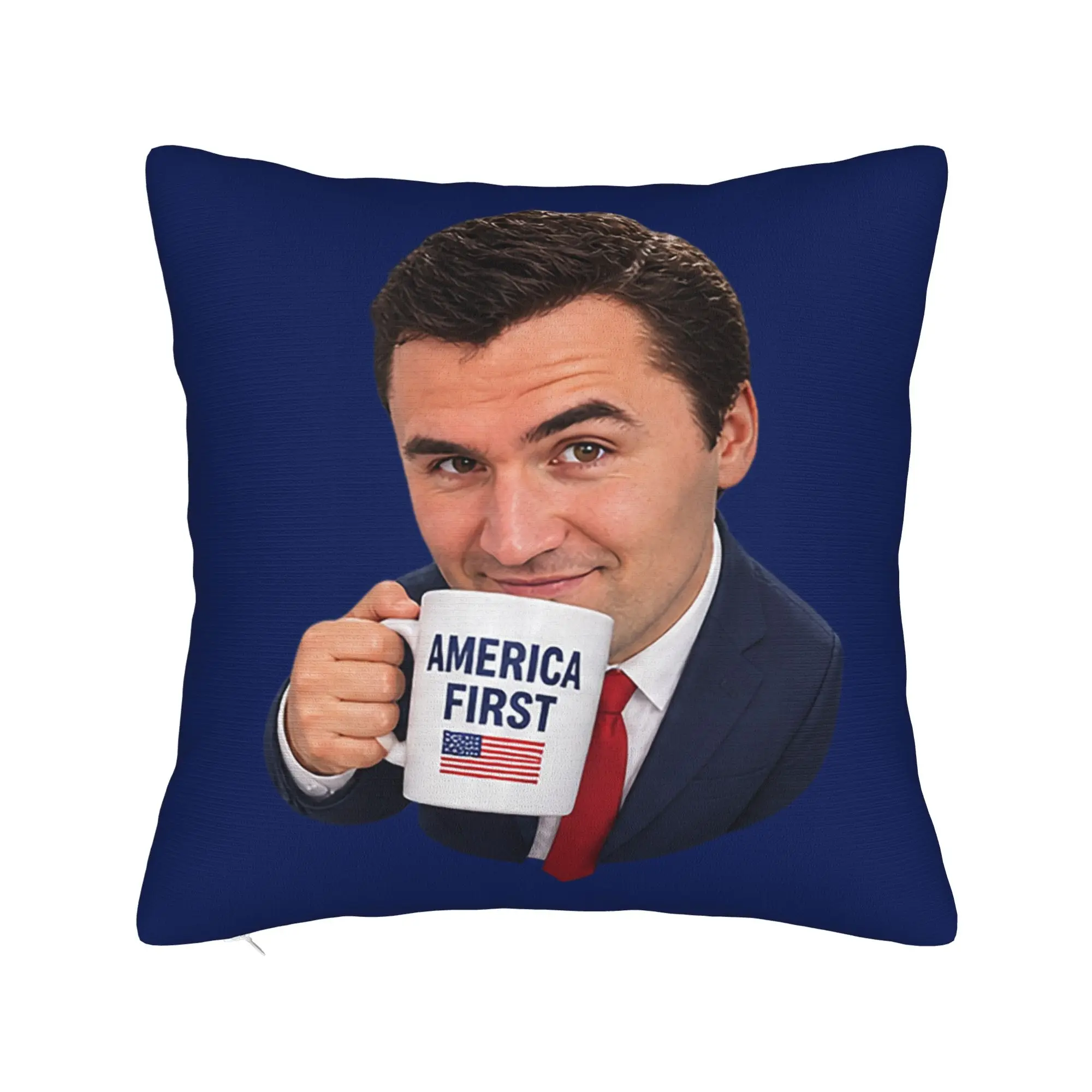 Charlie Kirk Meme Pillow Cover  Comfy Cushion Cover Kawaii Pillow Case For Couch Sofa Bedroom