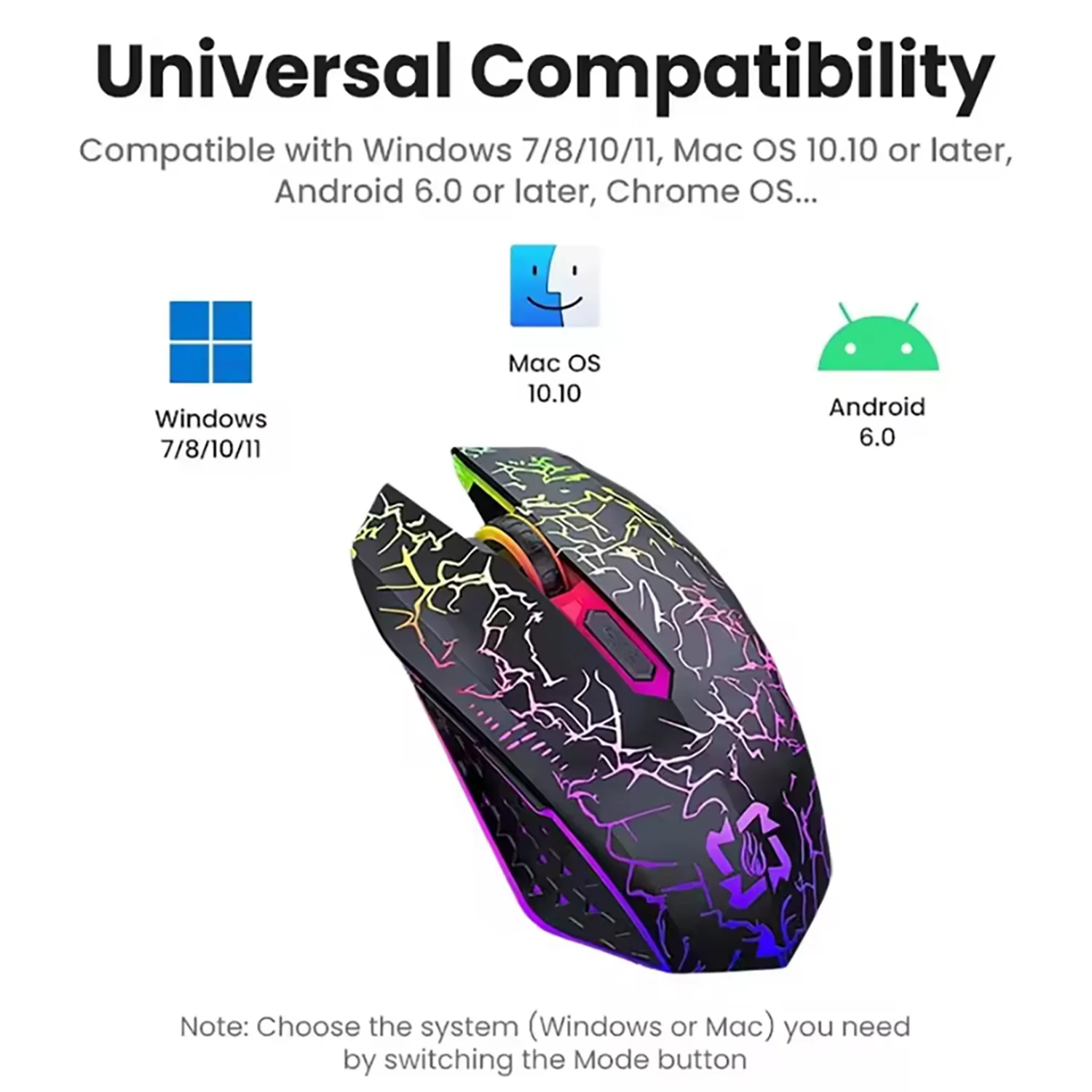 ماوس بلوتوث 2.4G تصميم خفيف الوزن DPI قابل للتعديل التوصيل والتشغيل زر منخفض الضوضاء أسلوب بسيط للاستخدام المكتبي أو الألعاب