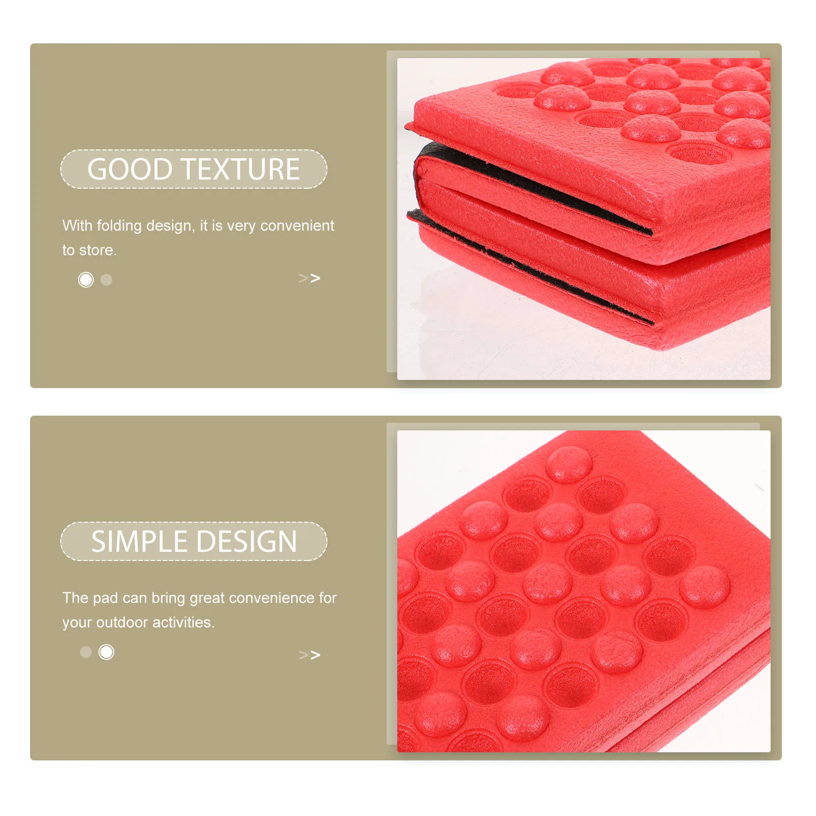 Faltbare tragbare Campingmatte Xpe wasserdichtes Outdoor-Sitzkissen für Picknick, Wandern, Bodenschutz, grüne Campingmatte