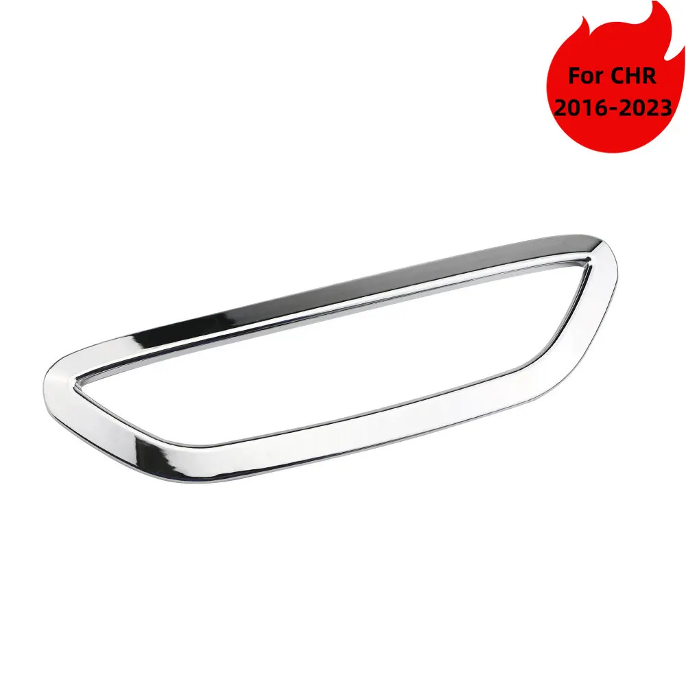 

Car Rear Trunk Bumper Tail Stop Brake Light Lamp Frame Cover For Toyota C-HR CHR 2016 - 2023 ABS Chrome Sticker Accessories