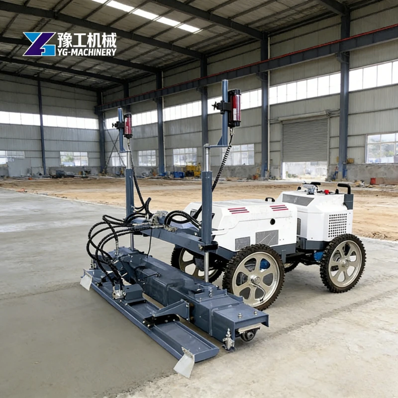 Diesel-fired Concrete Laser Screed Machinery, Automatic Ground Leveling Paver, Cement
