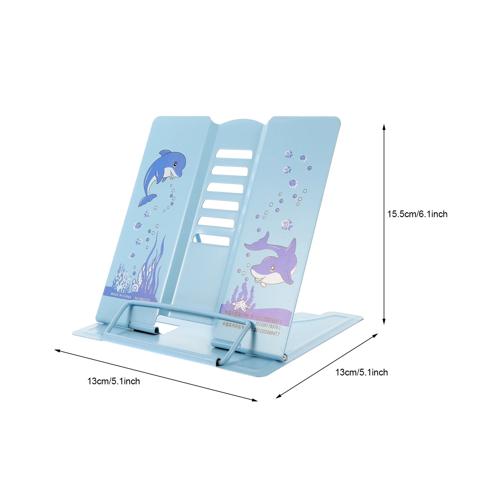 Reading Rack Book Organizer Bookends Desk Stand Lectern for Books Holder Bookshelves Metal Base Support Acrylic