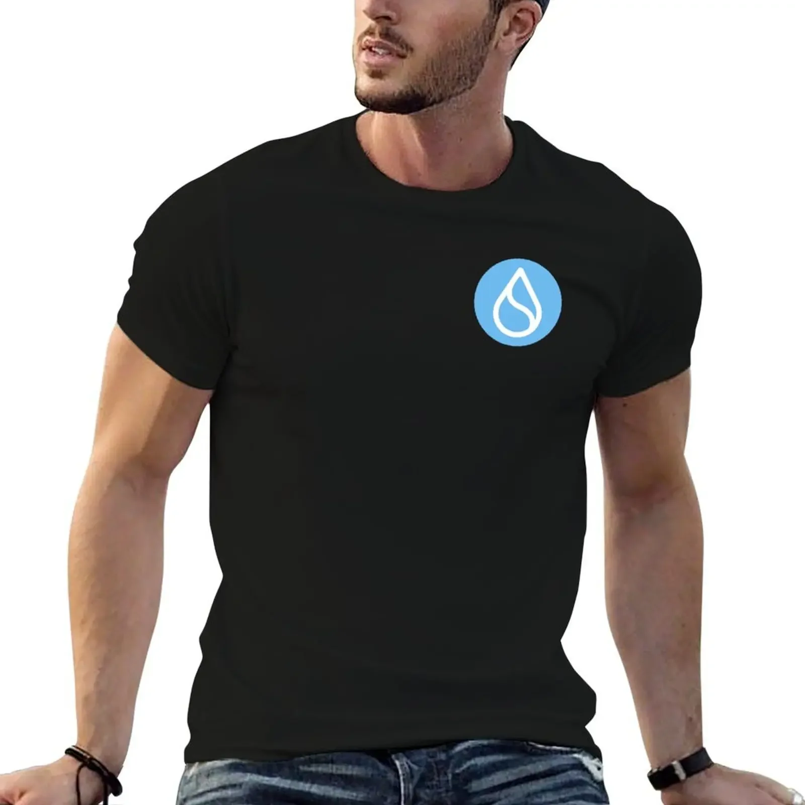 

SUI Logo - Crypto Merge Minimalist T-Shirt summer top anime stuff plus sizes mens cotton t shirts