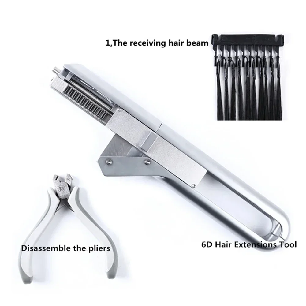 high quality hair extension tool 6D-1 high end technology machine hair install full head use installation machine