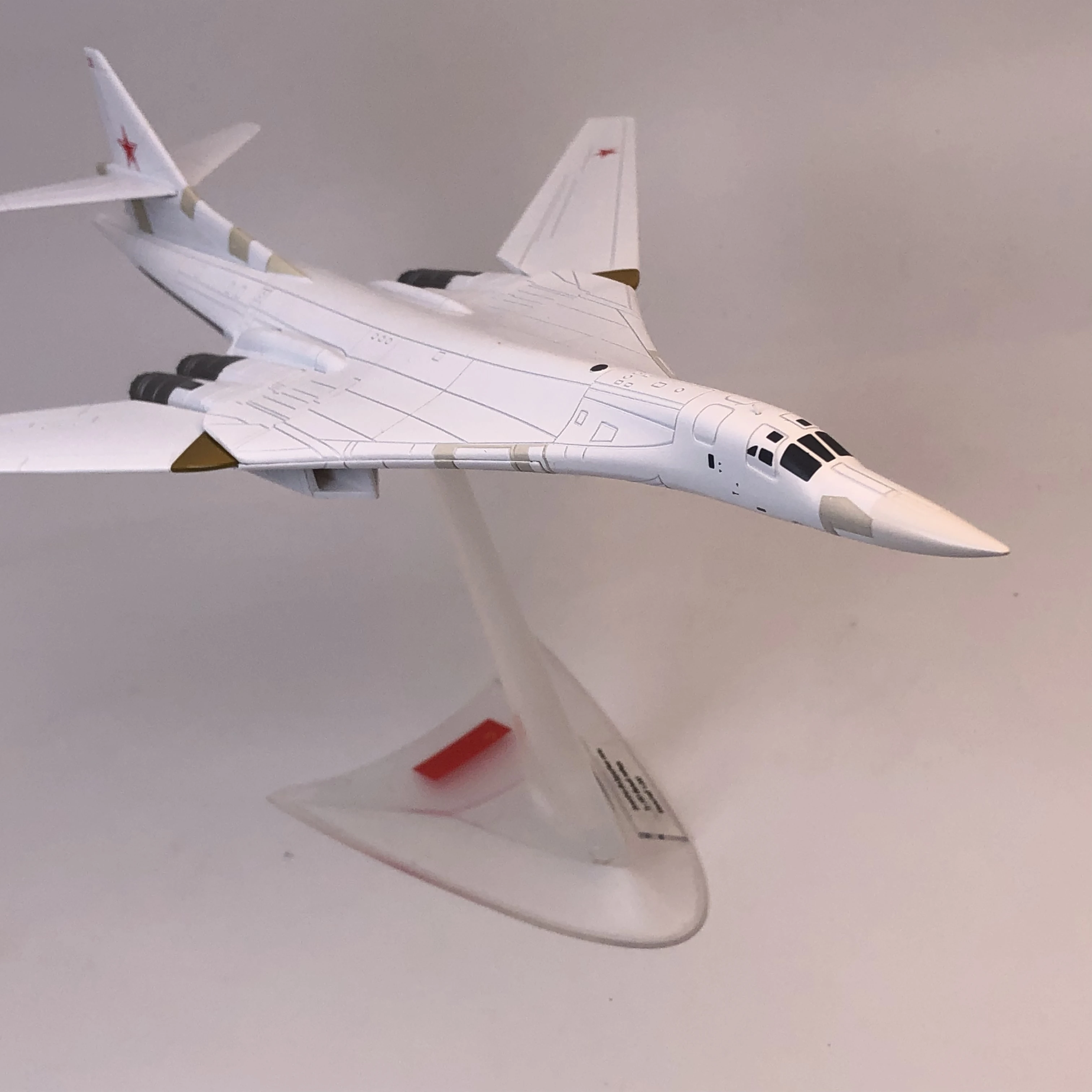 Wltk USSR.Soviet Air Force Tupolev Tu-160 Blackjack Bomber 1/200 Diecast Model