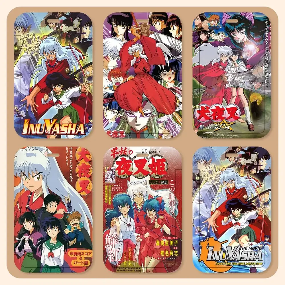 

Винтажный шнурок для ключей и карт в стиле аниме I-Inuyasha, держатель для студенческих удостоверений, шейный ремешок