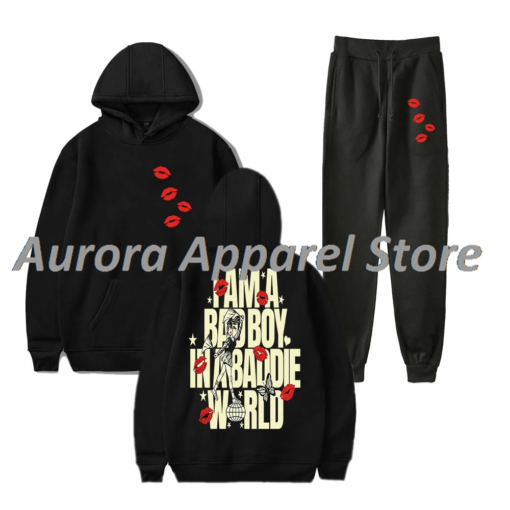 Anna Pepe Bad Boy Vera Baddie Tour 2025 Merch sudaderas con capucha conjunto de pantalones para correr mujeres hombres moda ropa de calle sudaderas