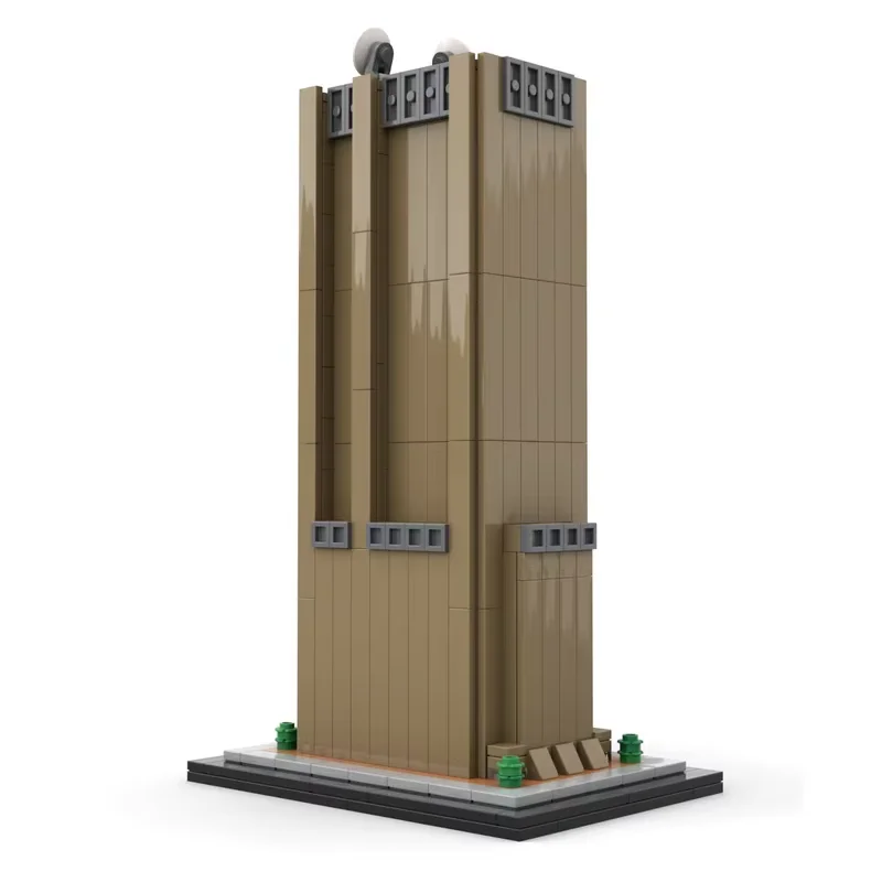 AT&T Long Line Tower 1:80 scale skyscraper model 691pcs small particle MOC with toy building blocks decoration creative holiday