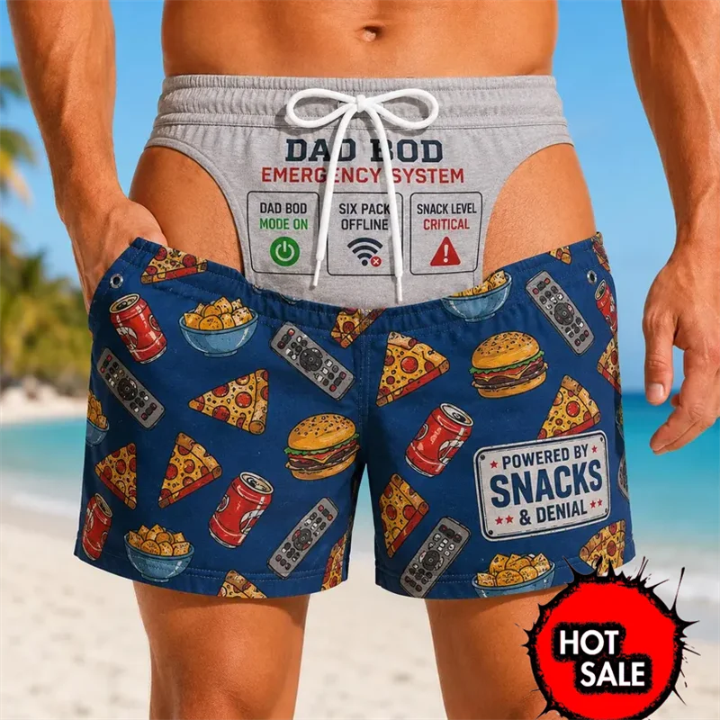 Shorts de Praia Engraçados com - Swim Trunk Quick Dry avaliação e preço