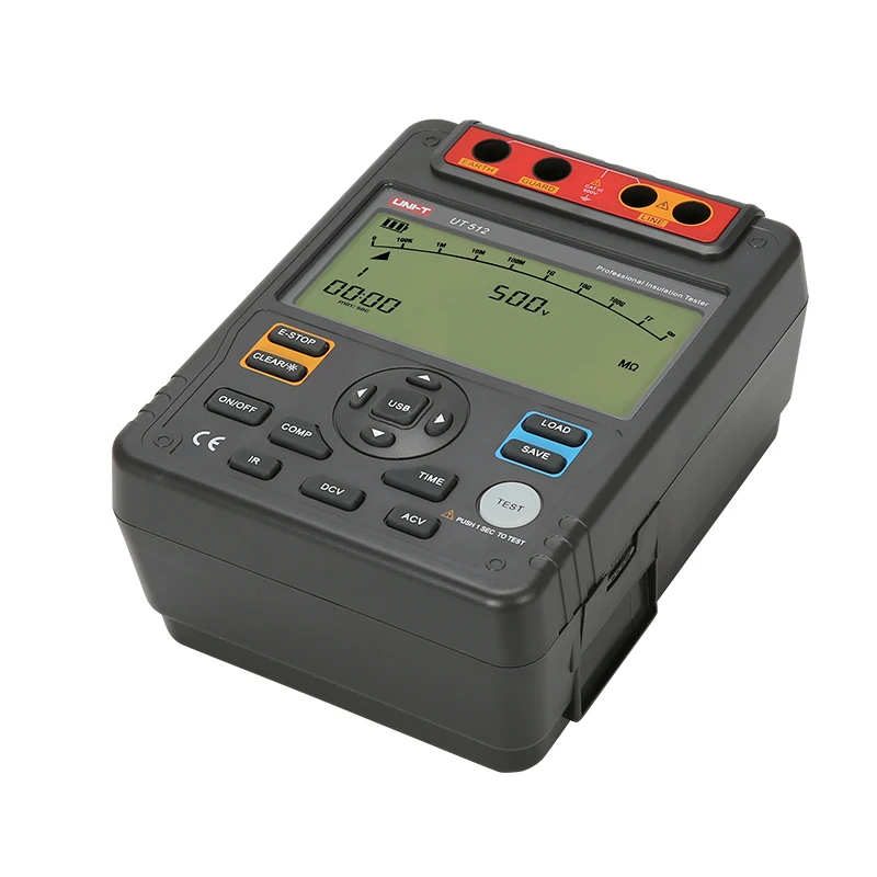 UNI-T Insulation Resistance Tester UT512 Grounding Meter 1MΩ～100GΩ 9999 Display Professional Digital Megohmmeter AC DC Voltmeter