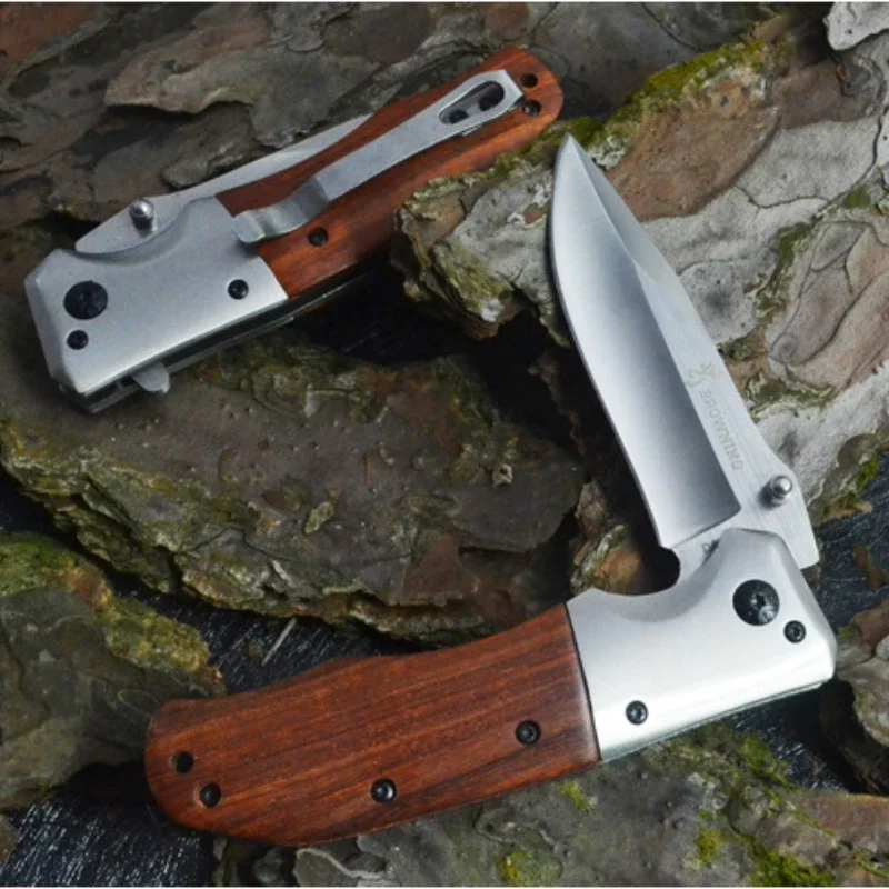 Outdoor Portable Folding Knife for Men High Hardness Survival Military Tactical Pocket Knives for Camping and Fishing