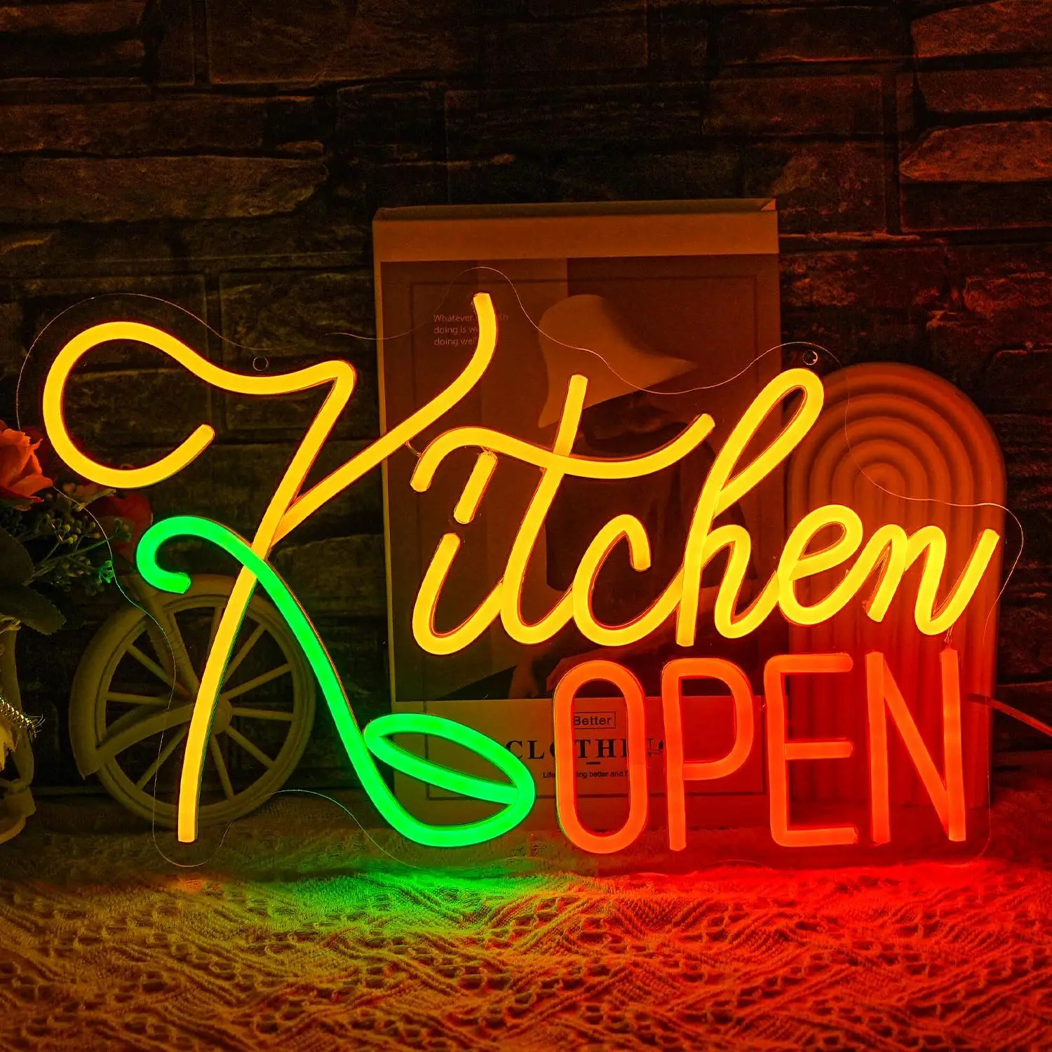 

Kitchen LED Neon Sign Dimmable Night light for Bar Club Bedroom Hotel Shop Kitchen Decor Party Outdoor Neon Decor Art Gifts