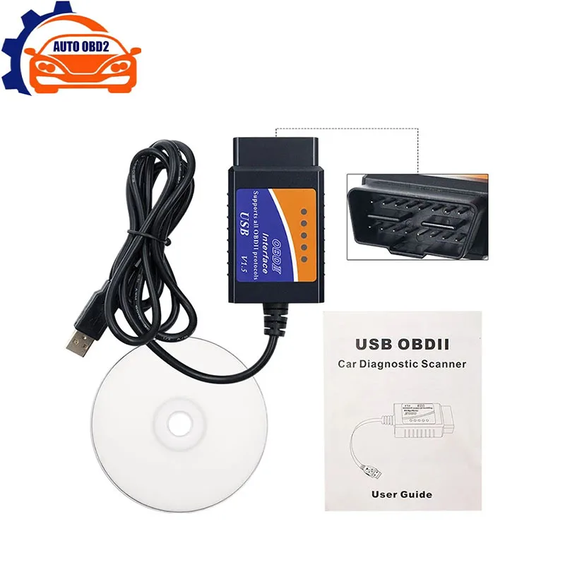 

ELM327 USB V1.5/2.1 Version PIC18F25K80 Chip With Switch Code Scanner elm327 Auto Code Reader USB OBD2 Diagnostic Cable Tool