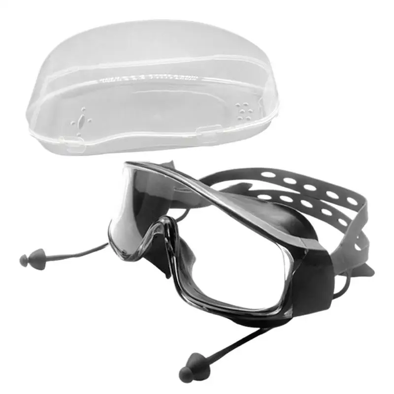 

Swim Glasses Anti Fog Wide View Pool Glasses With Ear Plugs Unisex Water Sports Eyewear For Women Men Outdoor Swimming Gear