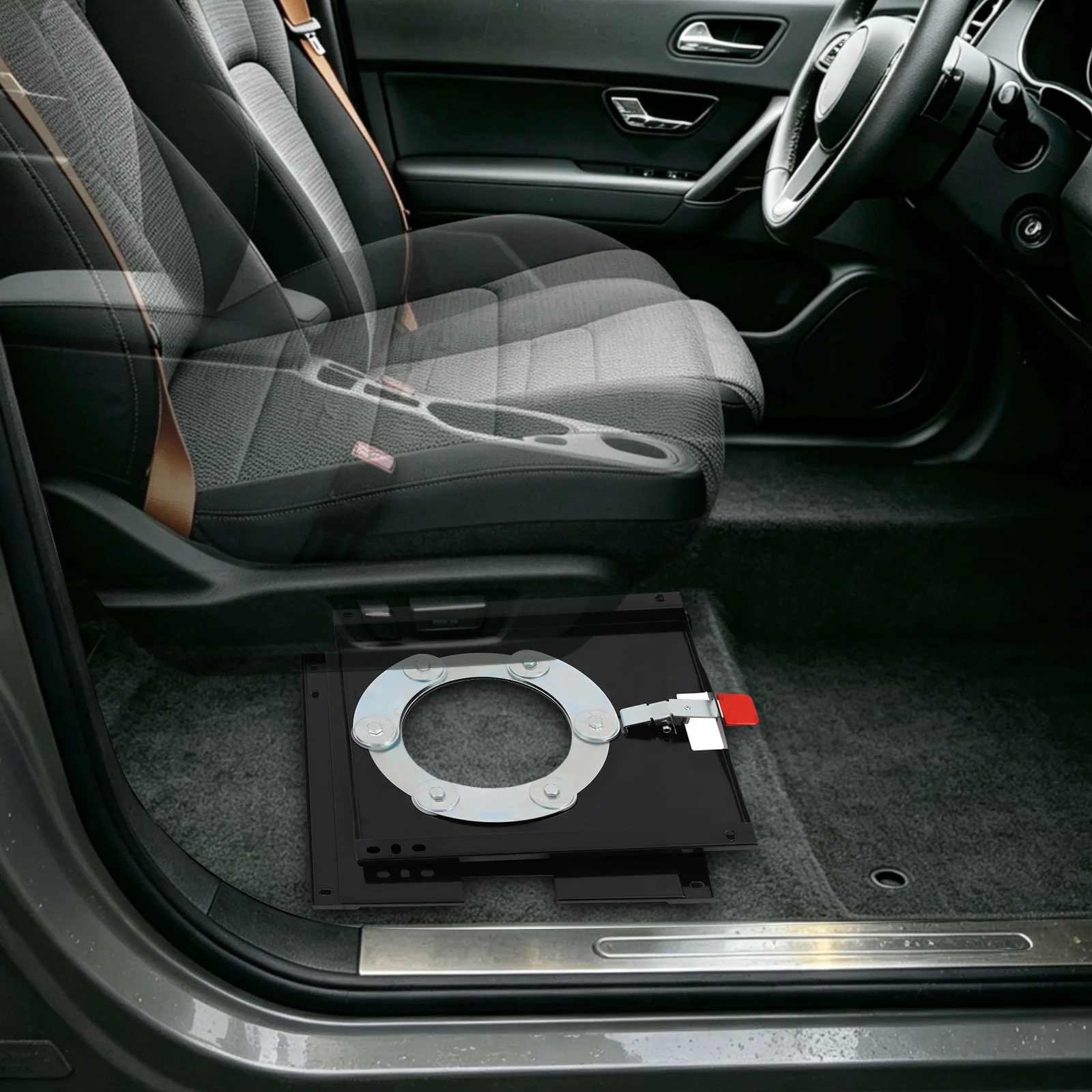 Drehbare Sitzbasis für X250 Fiat Ducato Citroen Relay Peugeot Boxer (ab 2007) Fahrzeugsitzdrehvorrichtung Zubehör – Detail 1