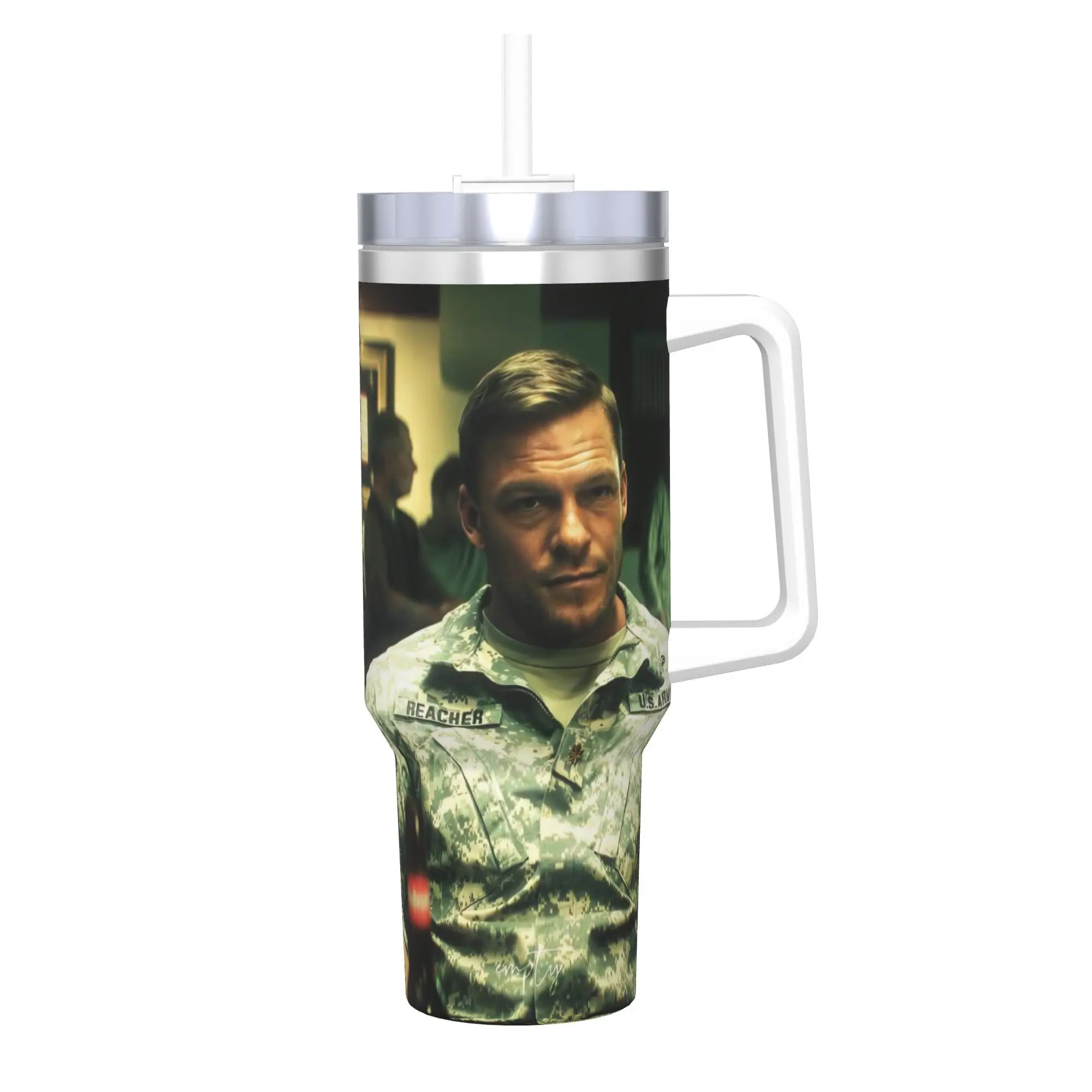 Reachers Movie Tumbler 40oz Stainless Steel Double Wall Vacuum Insulated  Mug With Straw