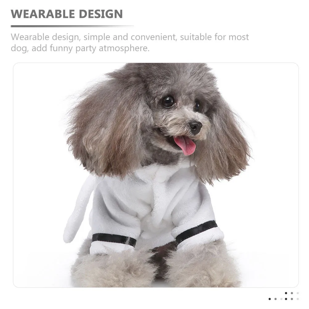 

Dog Bathrobe Pet Bathrobe for Small Dogs Soft Supple Polyester Dog Bath Towel Adorable Wearable Design for Daily Use Indoor