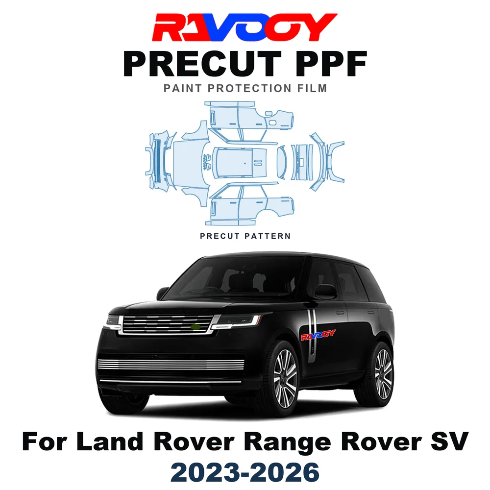 Precut PPF For Land Rover Range Rover SV 2023-2026 8.5mil TPU Paint Protection Film Hood Bonnet Bumper Headlight Self-Healing