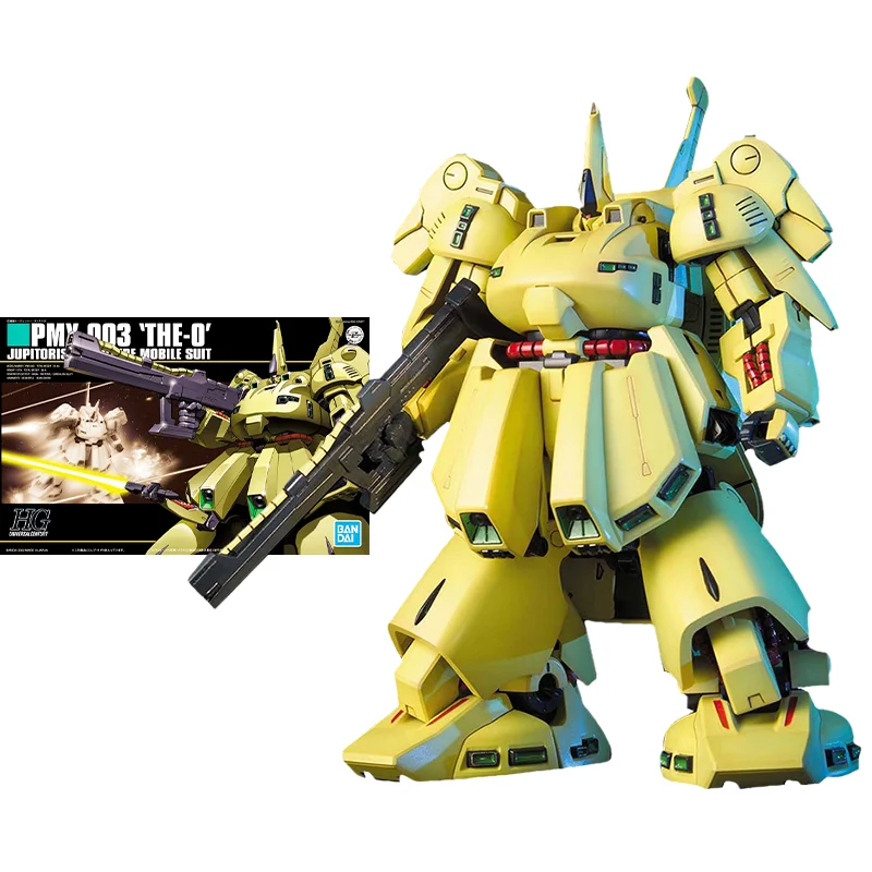 

Bandai Original Gundam Model Kit Anime Figure HGUC 1/144 PMX-003 THE-O Action Figures Toys Collectible Gifts for Children