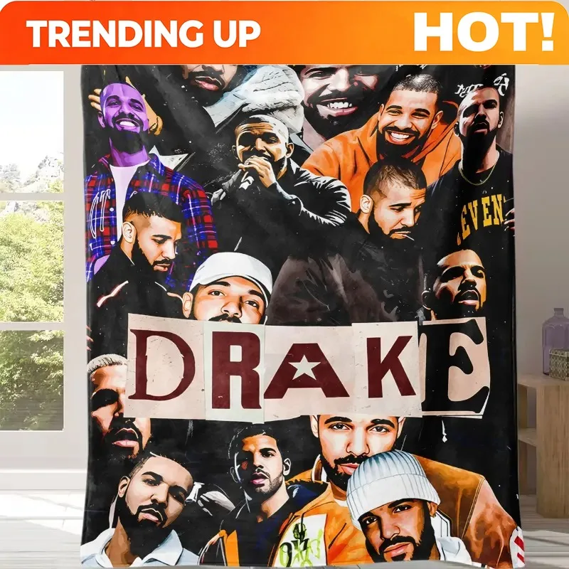 Customize Countdown Sale! Drakes Soft Throw Blanket throw blanket Rapper Singer Album Cover Party Decorations for Bed Sofa Livin