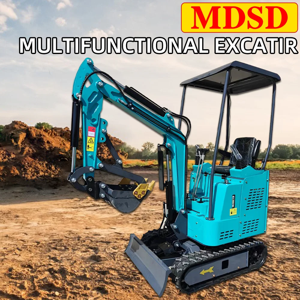 Mini escavatore cingolato idraulico cingolato piccolo escavatore cingolato da 1,2 tonnellate di alta qualità in vendita Mini escavatore multiuso Spedizione veloce