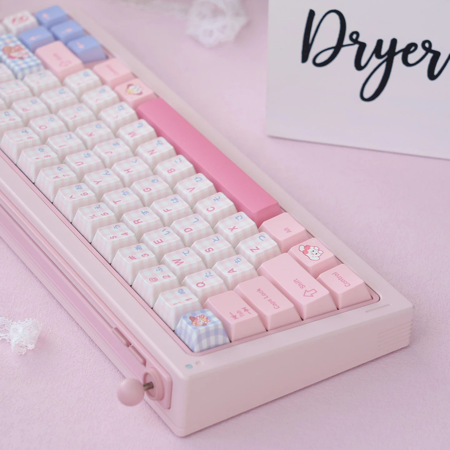 ピンクかわいいキーキャップダイサブチェリープロファイル/MOA PBT キーキャップセット日本語キーキャップ MX 61/68/96/104 メカニカルキーボード