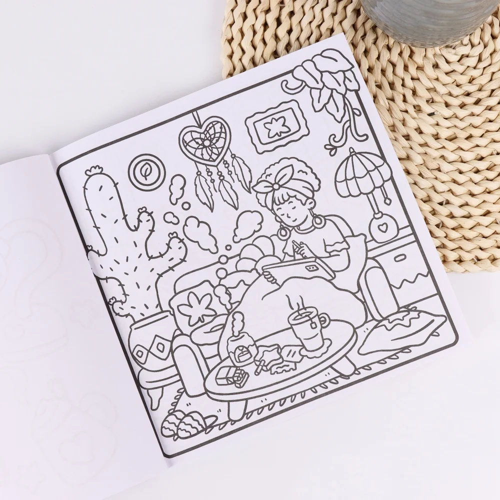 Premium Pattern Stress Relief Coloring Book, Soothing Mood Calming Painting Book, Leisure Relaxation Art Journal - view 6
