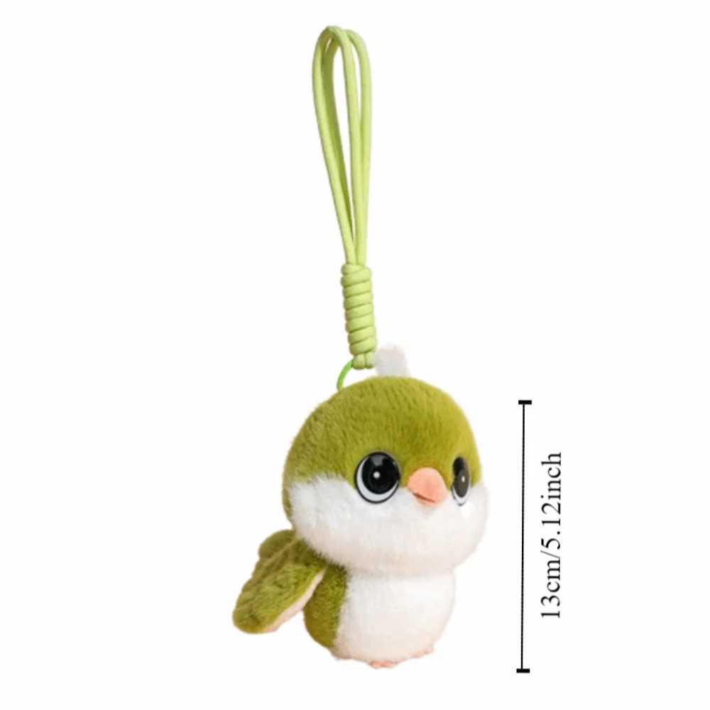 Decoração suspensa simulação pássaro animal desenho animado titan pássaro pingente pp algodão 13cm pardal decoração de carro