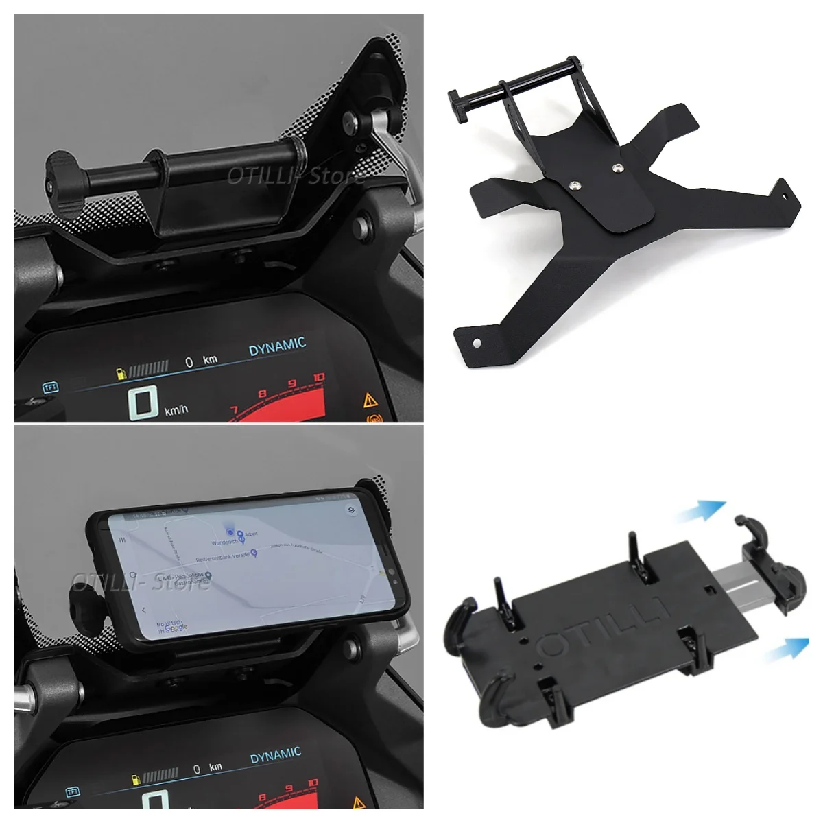 

For BMW R1250RS R 1250 RS New Motorcycle GPS Navigation Bracket USB Charging Mobile Phone Stand Holder Motorcycle Accessories