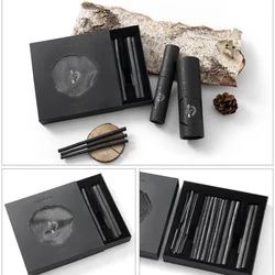 Varas de carvão premium para esboço, suprimentos de pintura de artista preto, sensação suave e não fácil de rachado, 30 20