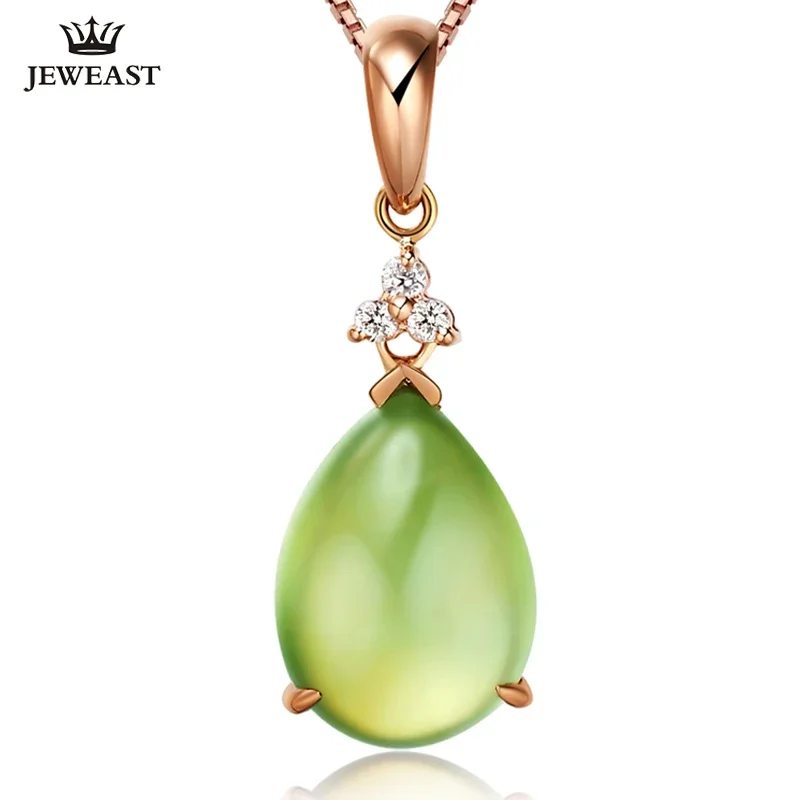 

Natural Grape stone 18K Pure Gold Pendant Real AU 750 Solid Gold Upscale Trendy Classic Fine Jewelry Hot Sell New 2025