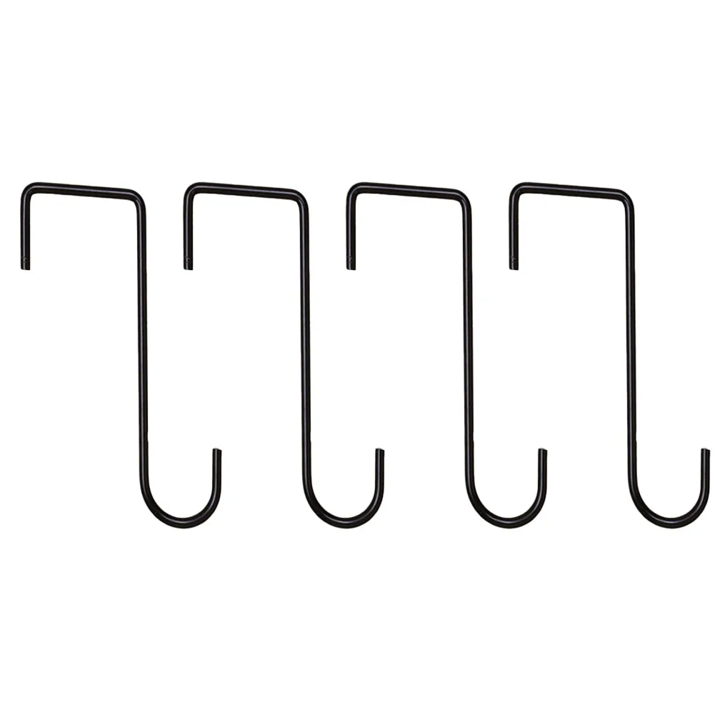 2Pcs Set Fence Hooks Patio Hooks Metal Hangers Indoor Outdoor Hanging Balcony Garden Plant Basket Holder Fence Tools