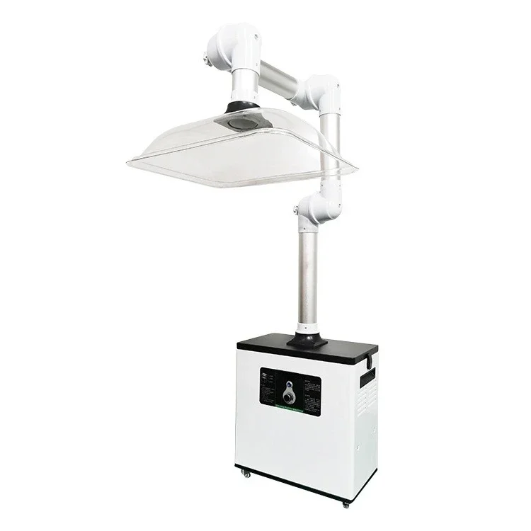 Gold single tube mobile smoking instrument, smoke purifier, beauty salon, laser health center, moxibustion smoke
