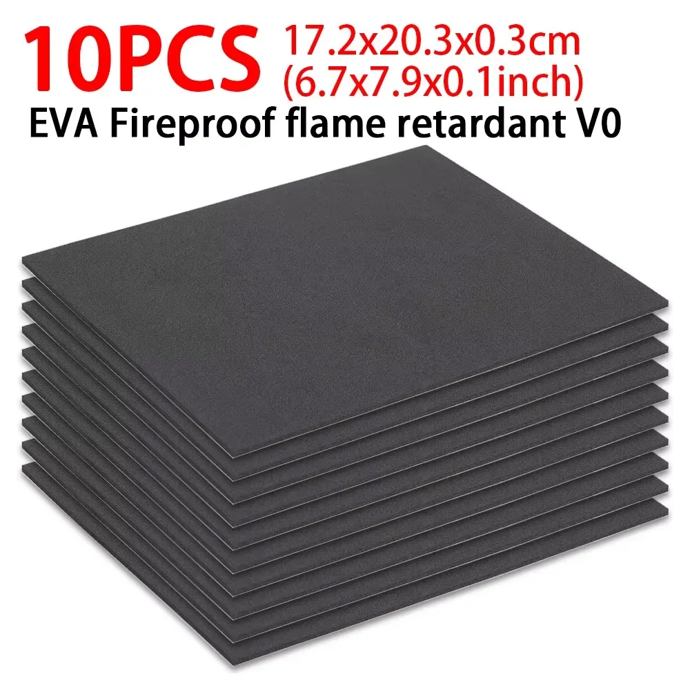 

10pcs Adhesive EVA Foam Board Insulation for 3.2V 280Ah 320Ah 310Ah 90Ah Lifepo4 Battery Pack Diy 3mm Thickness 203*172mm