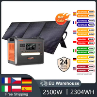 SOLARPLA2500W 2304WH LiFePo4 Portable Solar Power Station Camping Outdoor Generators 220V Battery Backup Mobile 200W Solar Panel