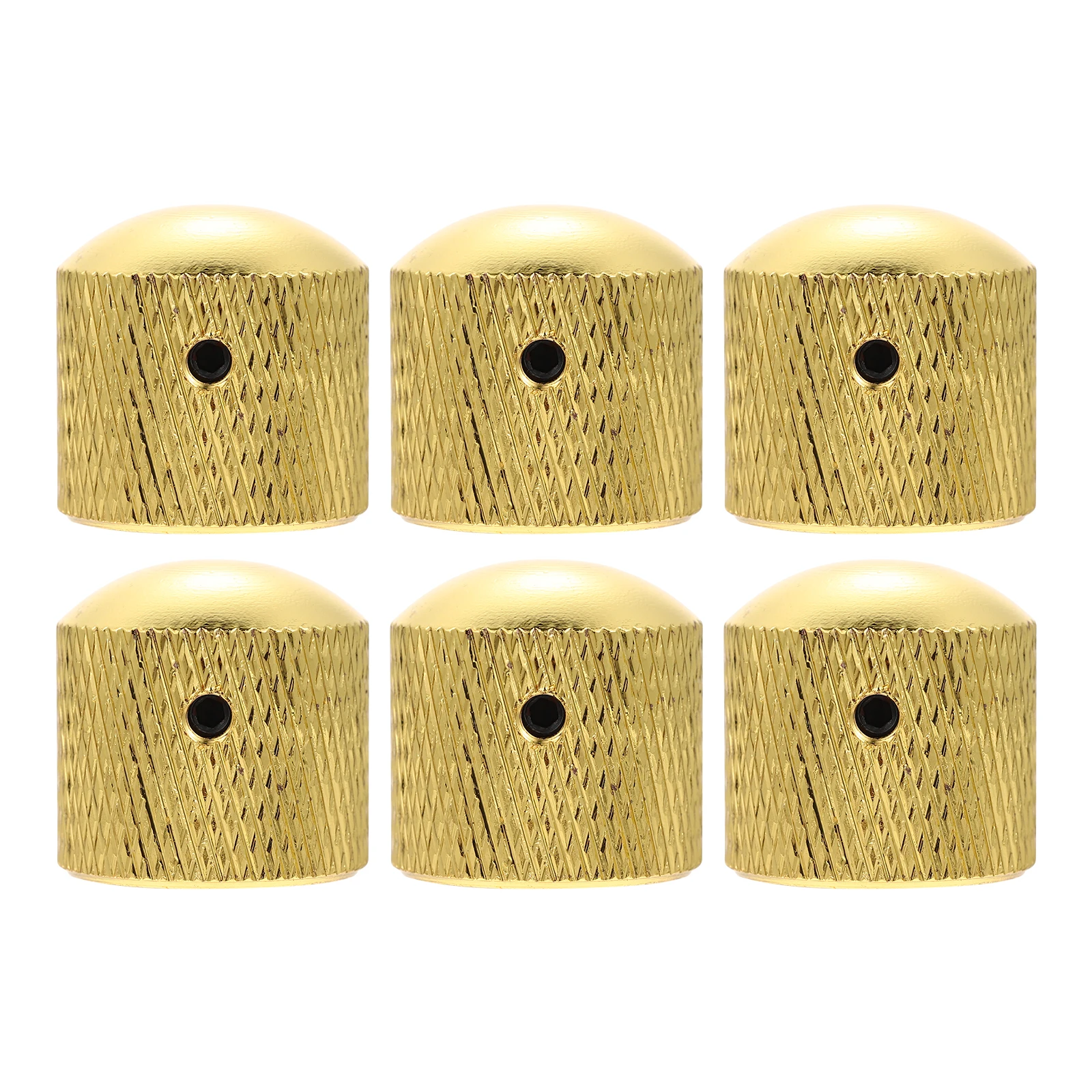 

6 Pcs Potentiometer Cap Guitar Knob Electric Knobs Volume Bass Tone Control Caps Amplifier Sound Metal