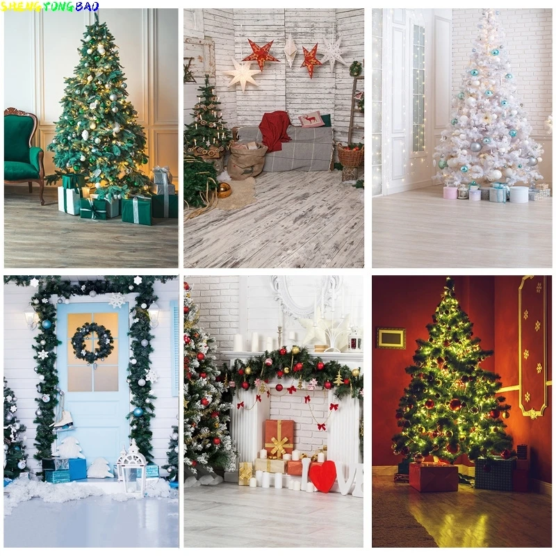 

Christmas Theme Photography Background Snowman Christmas tree Children Portrait Backdrops For Photo Studio Props 21923 JC-02