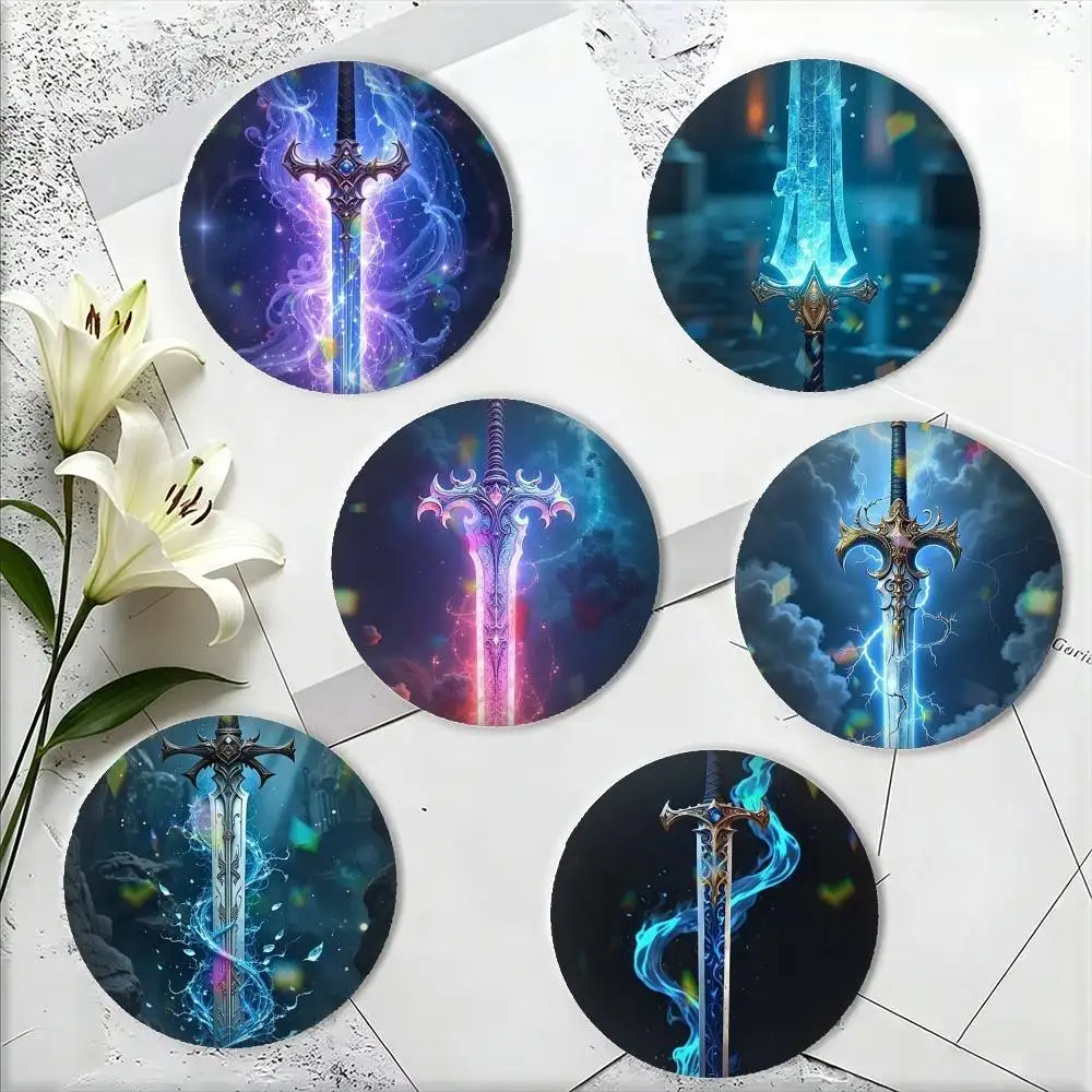 S-Sword of Coming C-Cartoon 25mm 32mm 44mm 58mm 75mm Brooches Badges Pins for Accessories Gift