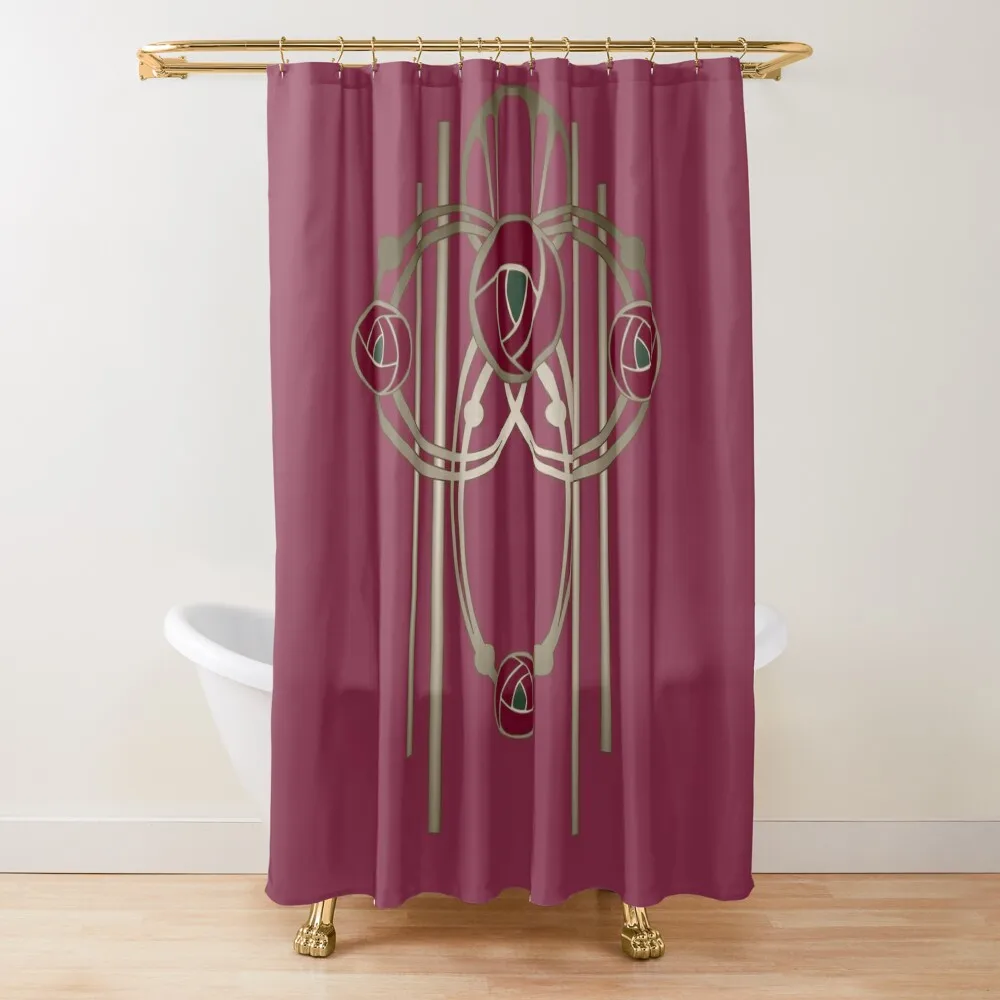 

Art Nouveau Rose Gold Shower Curtain For Bathroom Shower For Shower Bathroom Curtain