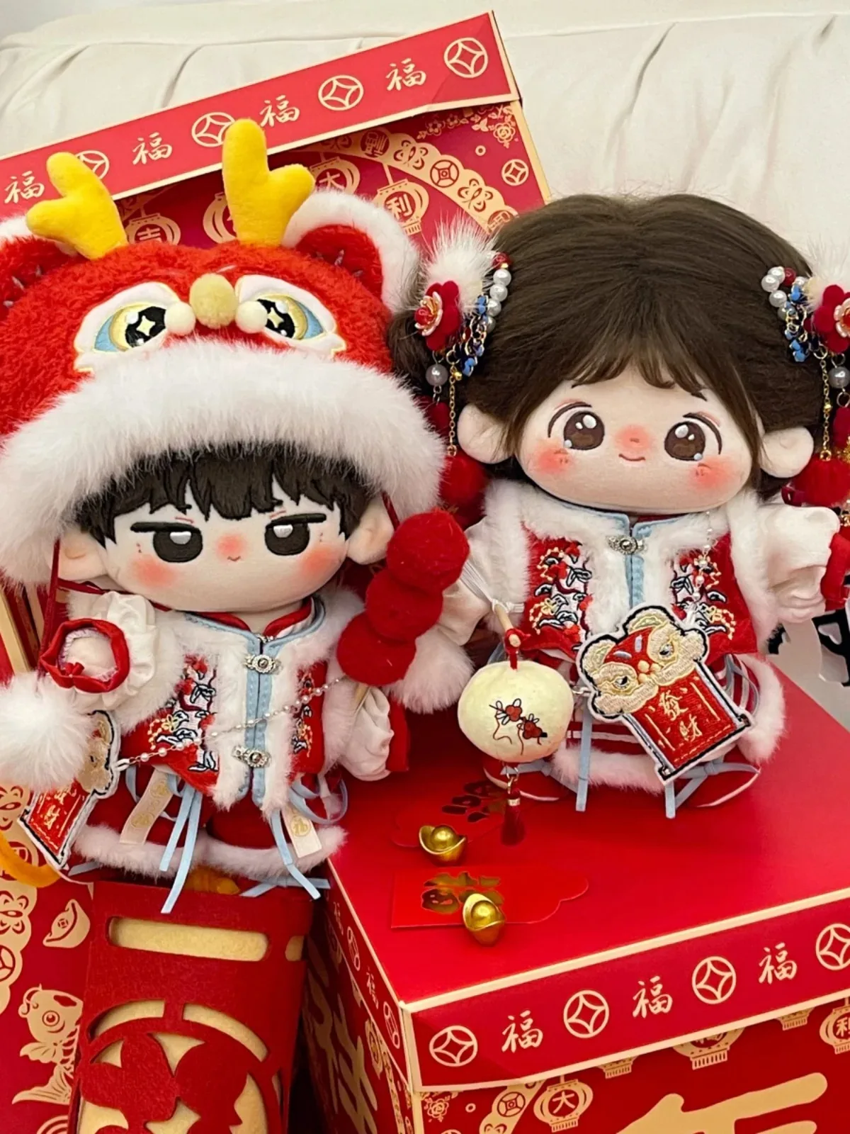 بدلة زي العام الجديد حمراء للفتيان والفتيات ، فستان ملابس ، ملابس جميلة ، هدايا تأثيري ، حلوة ، رائعة ، أصلية ، 20