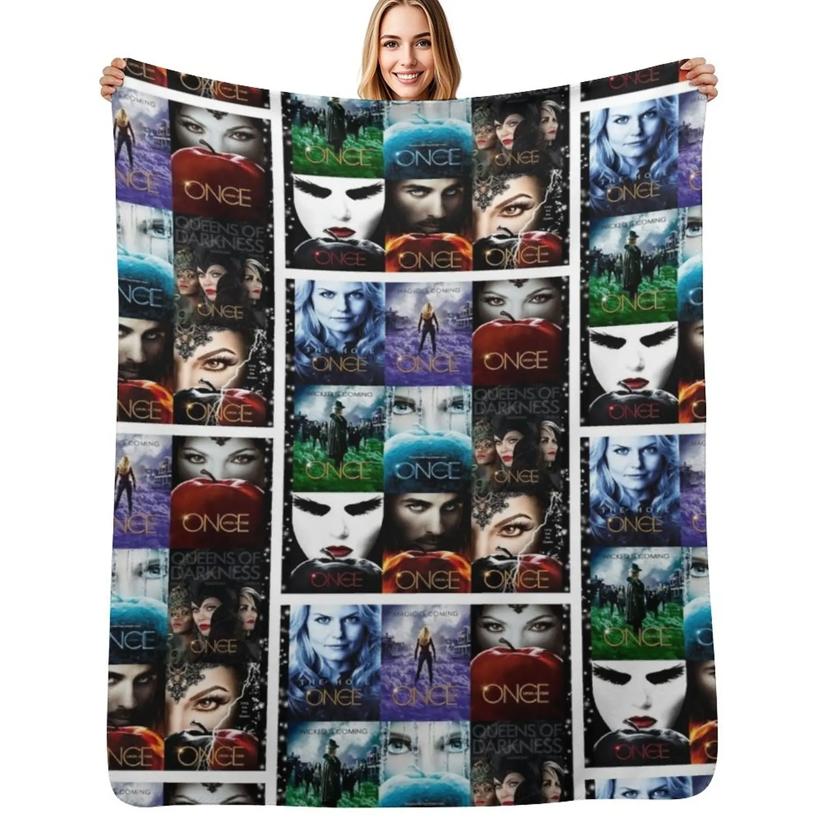

Once upon a time Throw Blanket Soft Home Decor Blanket for Couch Bedroom