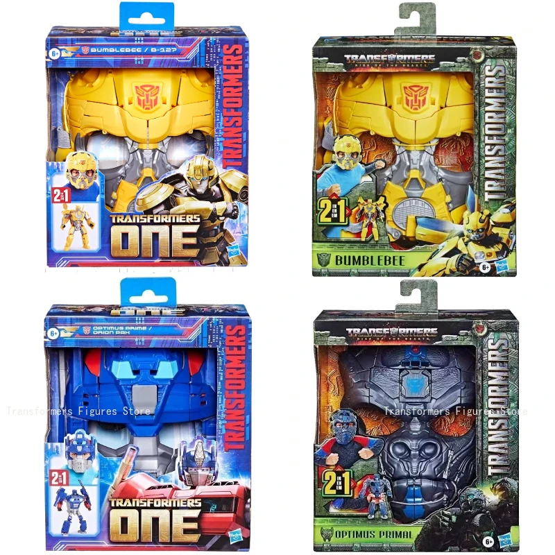 オリジナルハスブロ変換おもちゃバンブルビーオプティマスプライム 2in1 映画変換マスクモデルフィギュア人気のギフトコレクション