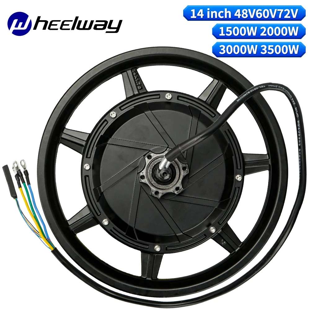 14 Inch  Electric Bicycle Stronger Hub Motor 36V 72v 2000W 3000w 120km/h  Brushless Scooter Electric bicycle motor kugo Kirin B2