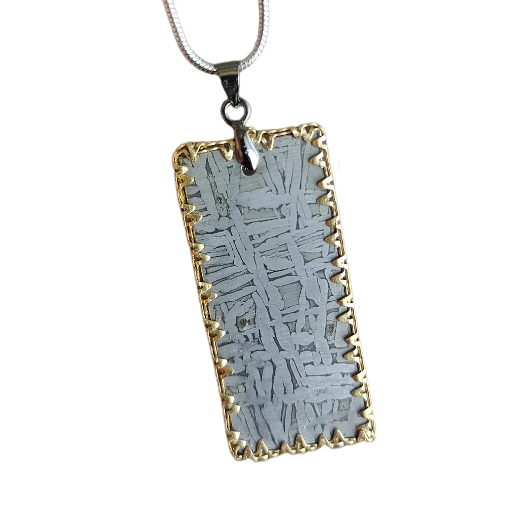 

Muonionalusta Iron meteorite Pendant Meteorite natural specimen Iron meteorite material pendant - TD176