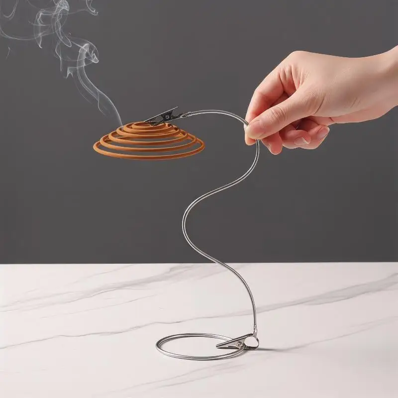 Metal Incense Clip For Mosquito Coil And Incense Stick Desktop Clamp Home Decor