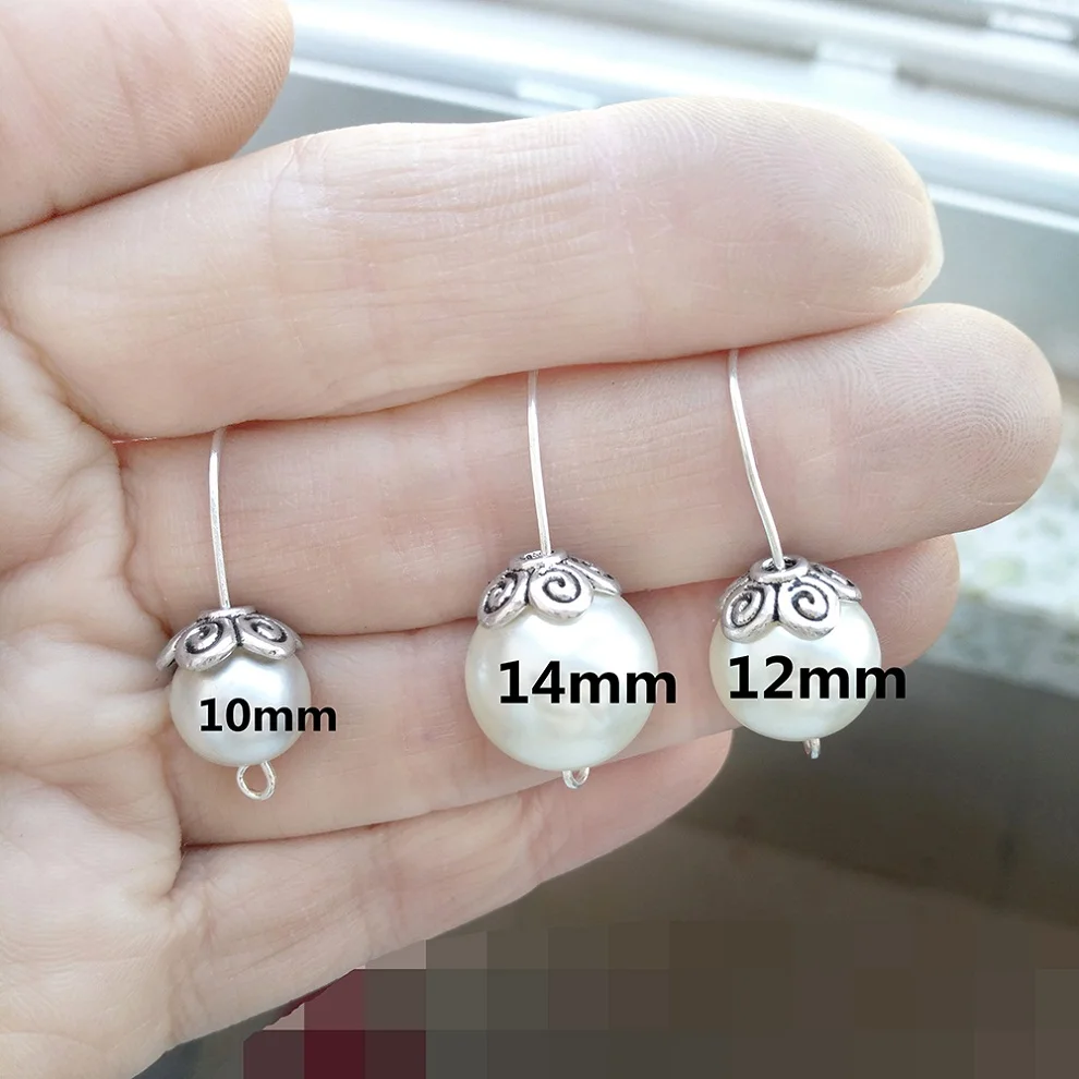 النتائج مجوهرات الفضة نهاية حبة قبعات ل الخرز 100 قطعة DIY شرابات المعلقات زهرة معدنية مخصصة تعليق أجزاء بالجملة #4