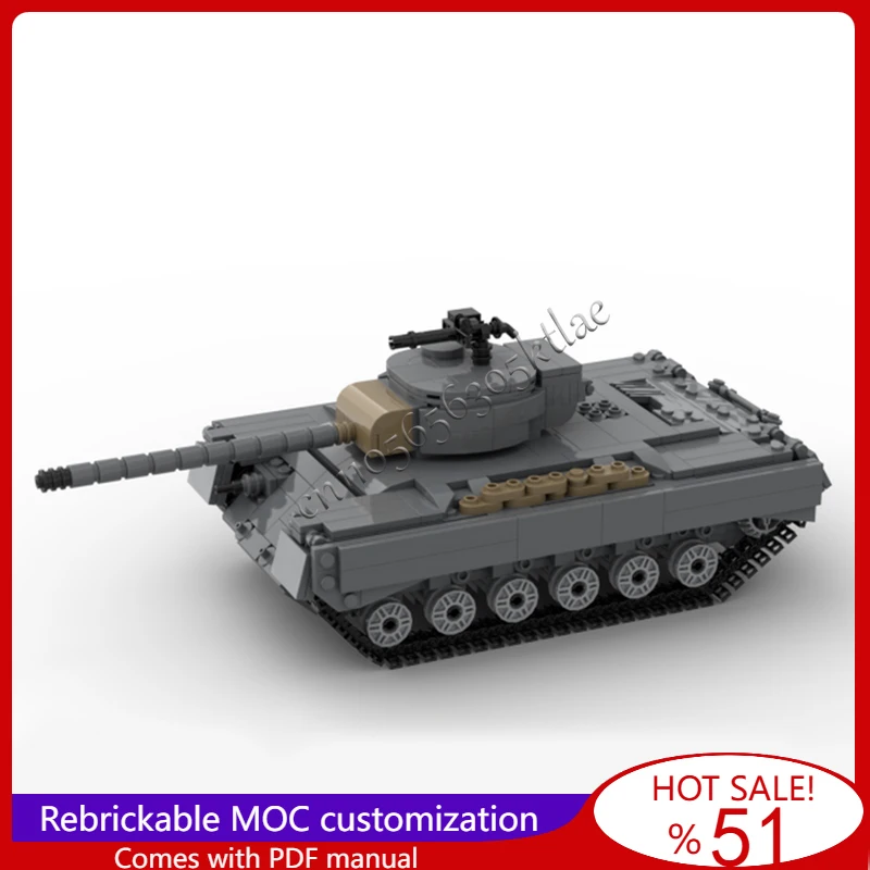 

675, детали MOC, настраиваемая боевая серия T26E5, модель танка, сделай сам, собранные, развивающие, креативные, детские игрушки, популярные рождественские подарки